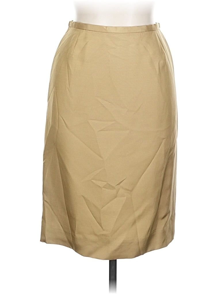 Pre-owned Dana Buchman Formal Skirt In Brown