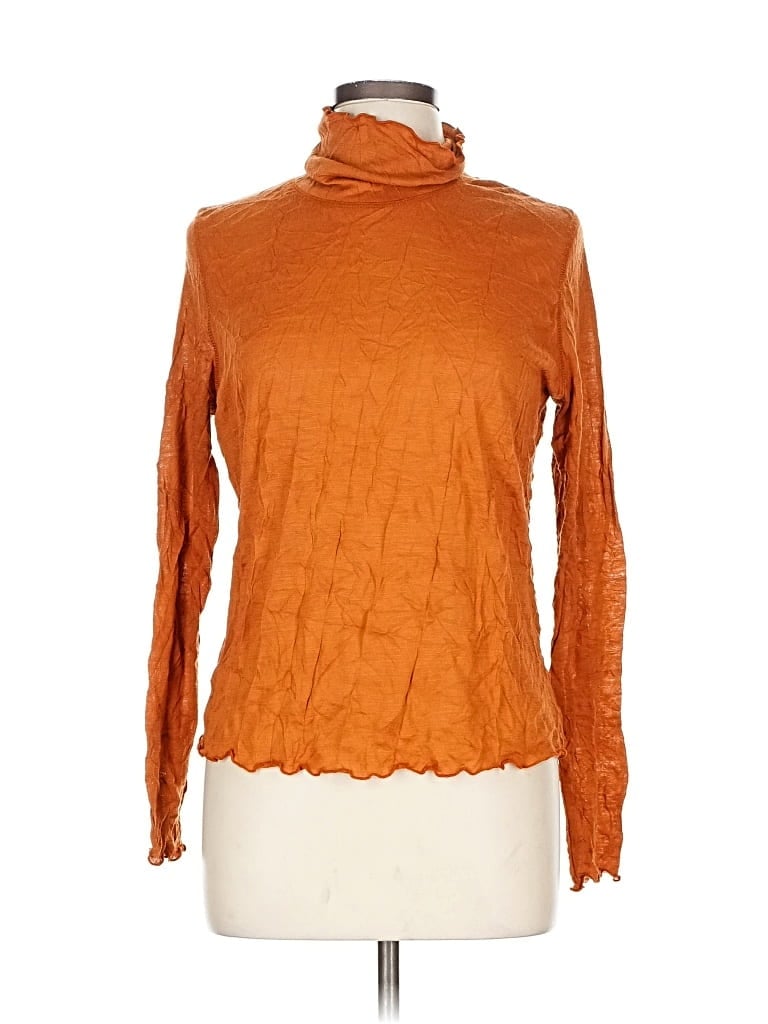 Pre-owned Sno Skins Turtleneck Sweater In Orange