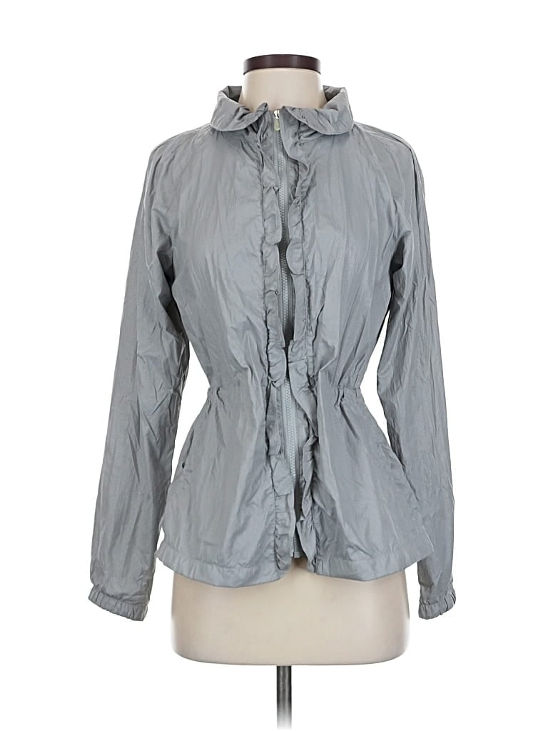 Pre-owned Gap Body Raincoat In Gray