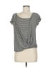 Max Studio Gray Short Sleeve Top Size M - photo 1
