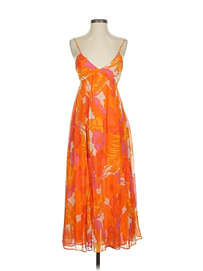 Pre-owned Mng Cocktail Dress In Orange