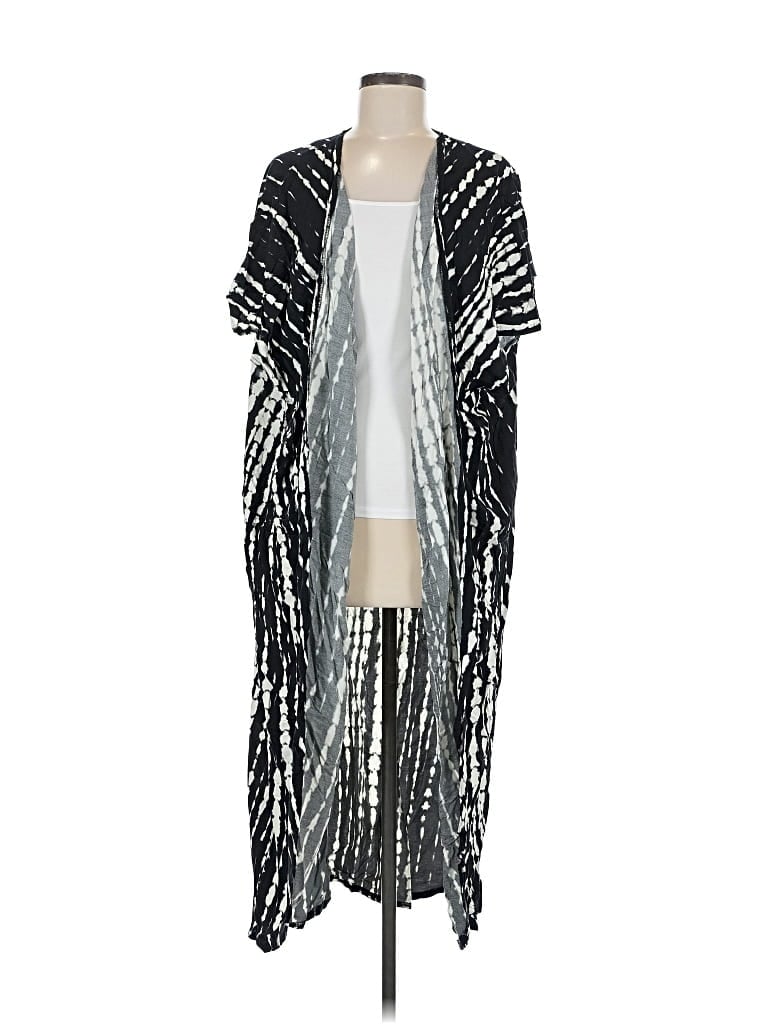 Pre-owned Unbranded Kimono In Black