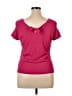 Carlisle Pink Short Sleeve Top Size XL - photo 2