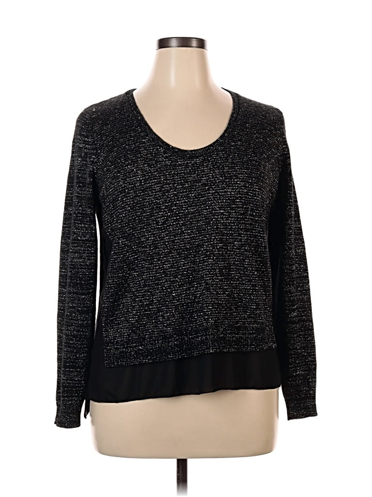 Pre-owned Dkny Jeans Long Sleeve Top In Black