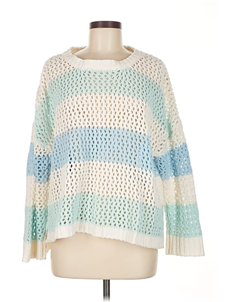 Pre-owned Vintage Havana Pullover Sweater In White