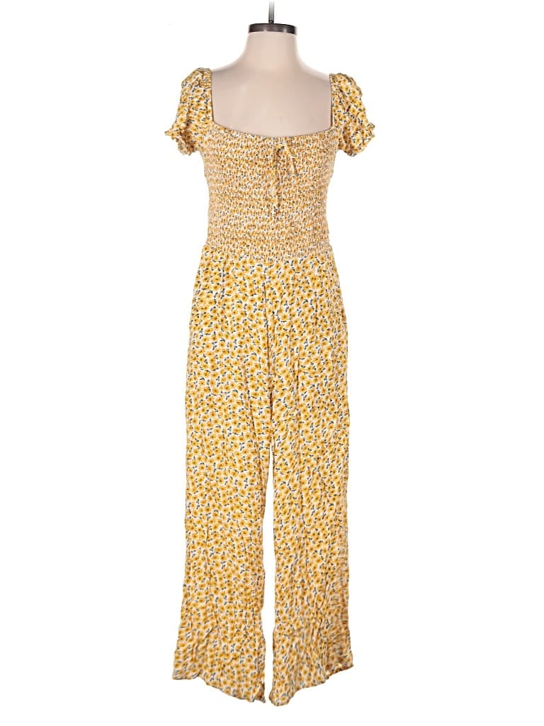 Pre-owned Faithfull The Brand Jumpsuit In Yellow
