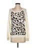 Dolled Up Animal Print Ivory Sweatshirt Size S - photo 1