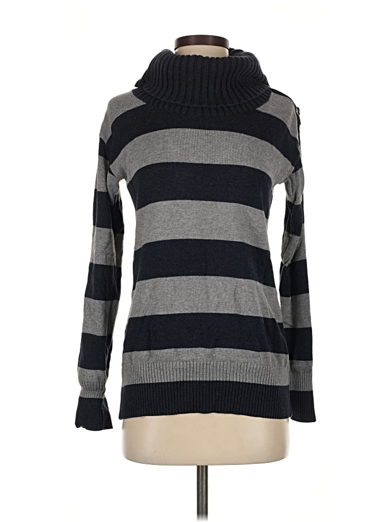 Pre-owned Banana Republic Turtleneck Sweater In Gray