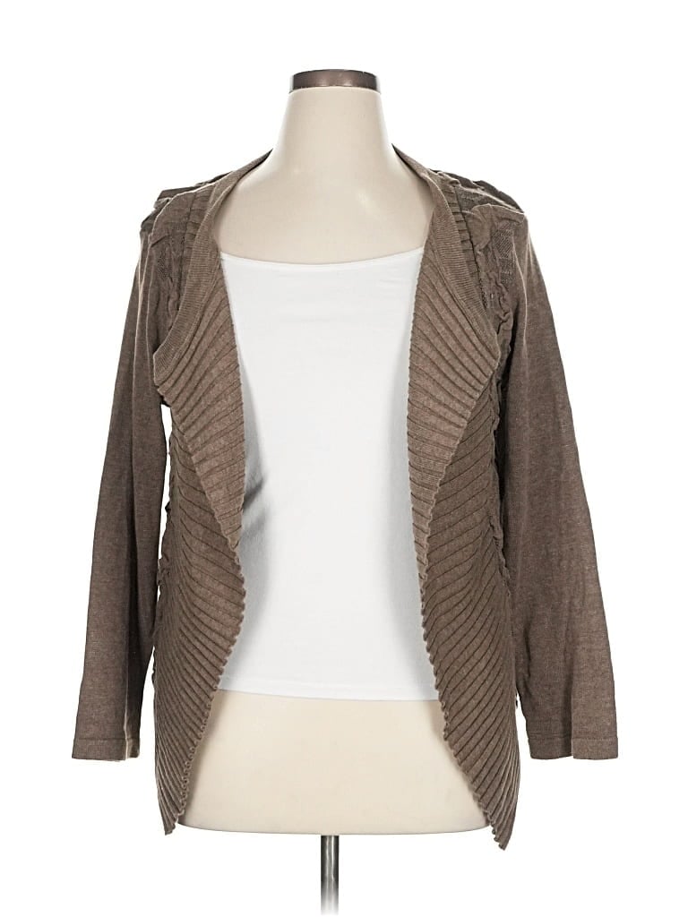 Angel Cardigan Sweater In Brown