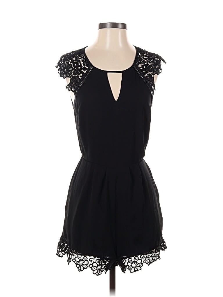 Pre-owned Express Romper In Black
