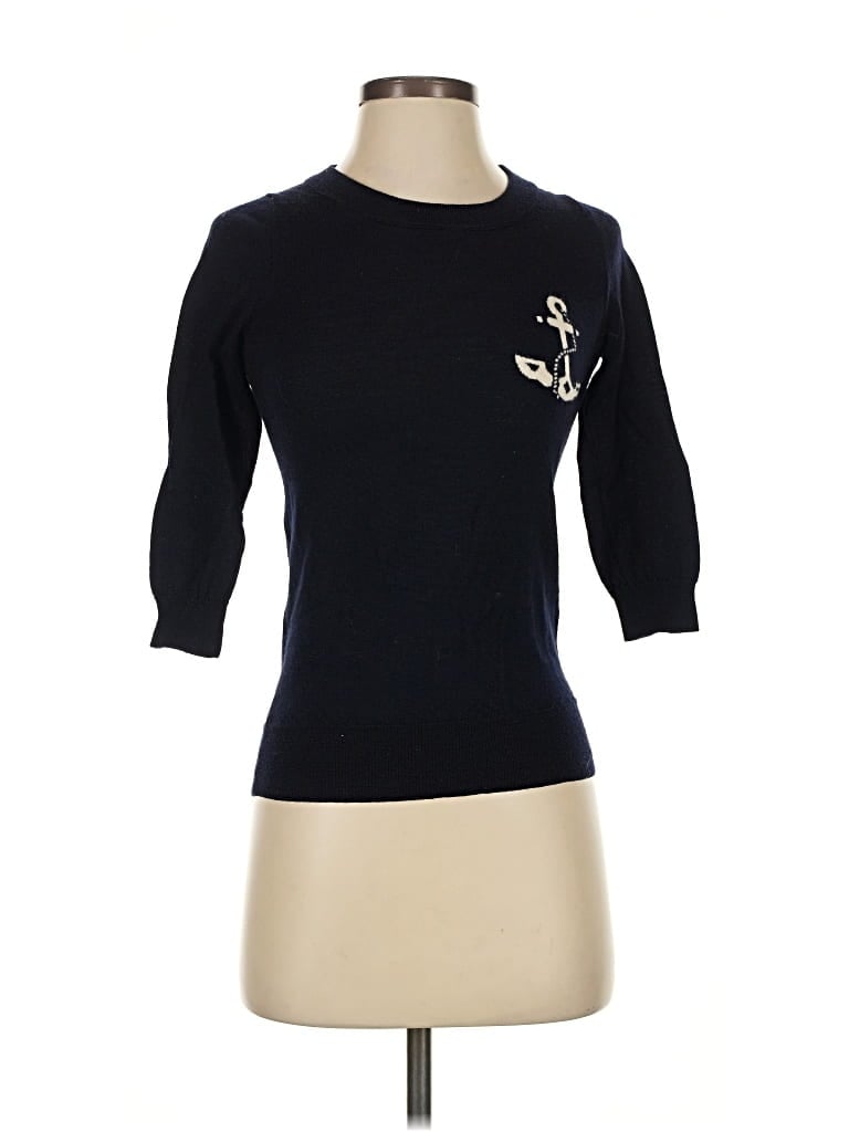 Pre-owned J.crew Factory Store Pullover Sweater In Black