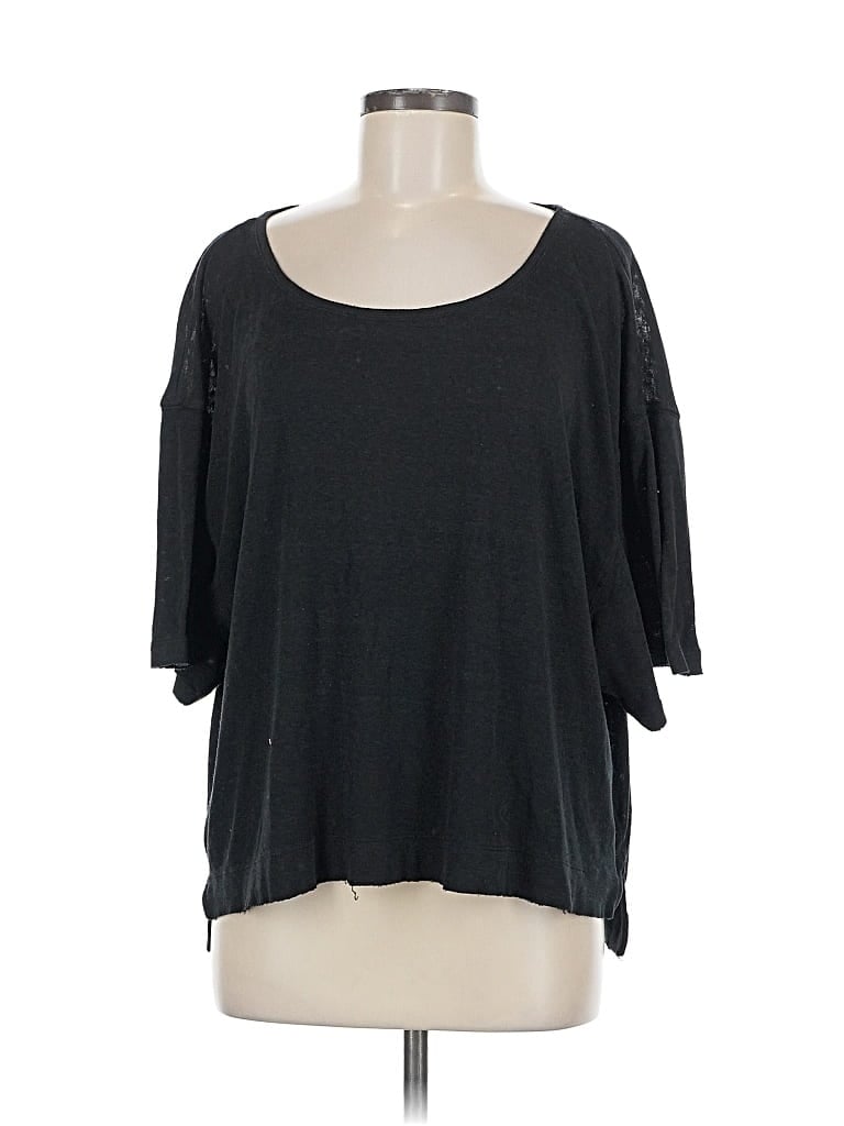 Pre-owned We The Free 3/4 Sleeve T-shirt In Black