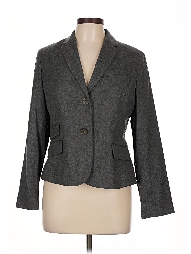 Talbots Wool Blazer Jacket In Black