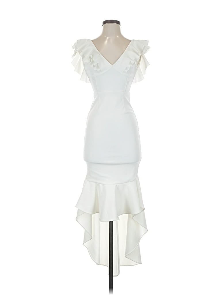 Pre-owned Here Comes The Sun Cocktail Dress In White