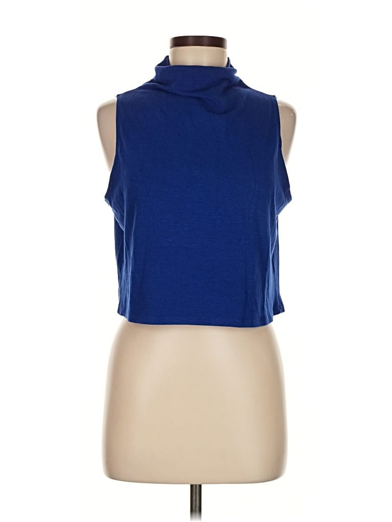 Pre-owned Leith Sleeveless T-shirt In Blue