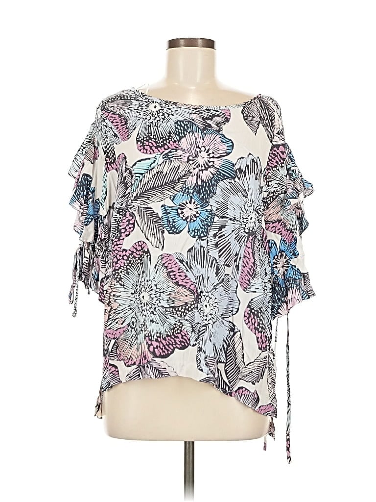 1.state 3/4 Sleeve Blouse In Multi