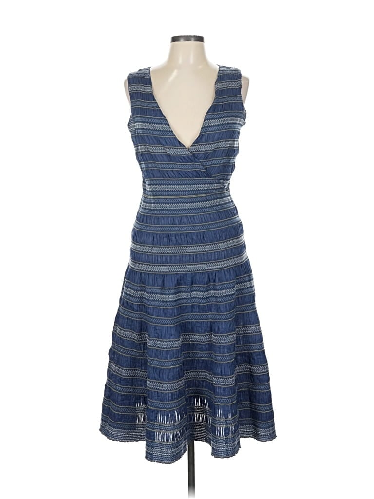 Pre-owned Tory Burch Casual Dress In Blue