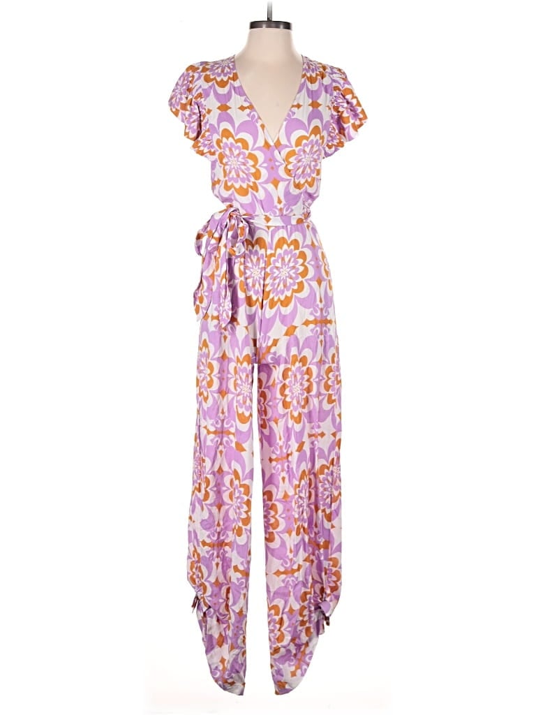 Pre-owned Feather & Find Jumpsuit In Purple