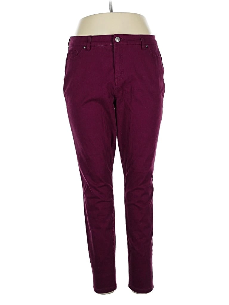 Pre-owned Style & Co Jeggings In Burgundy