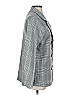Shein Checkered-gingham Gray Blazer Size 4 - photo 4