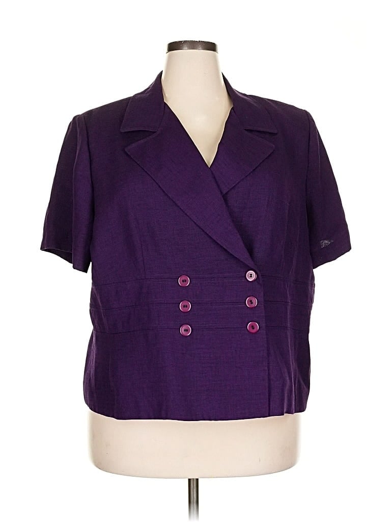 Pre-owned Plaza South Blazer Jacket In Purple