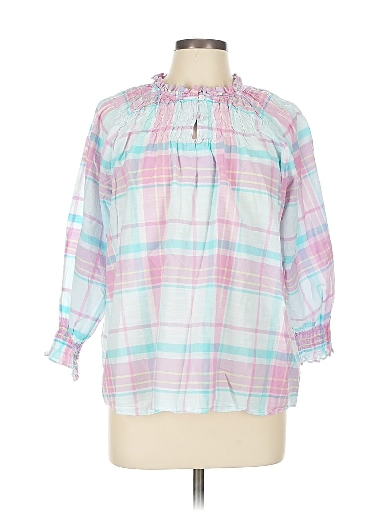 Pre-owned Brooks Brothers 3/4 Sleeve Blouse In Pink