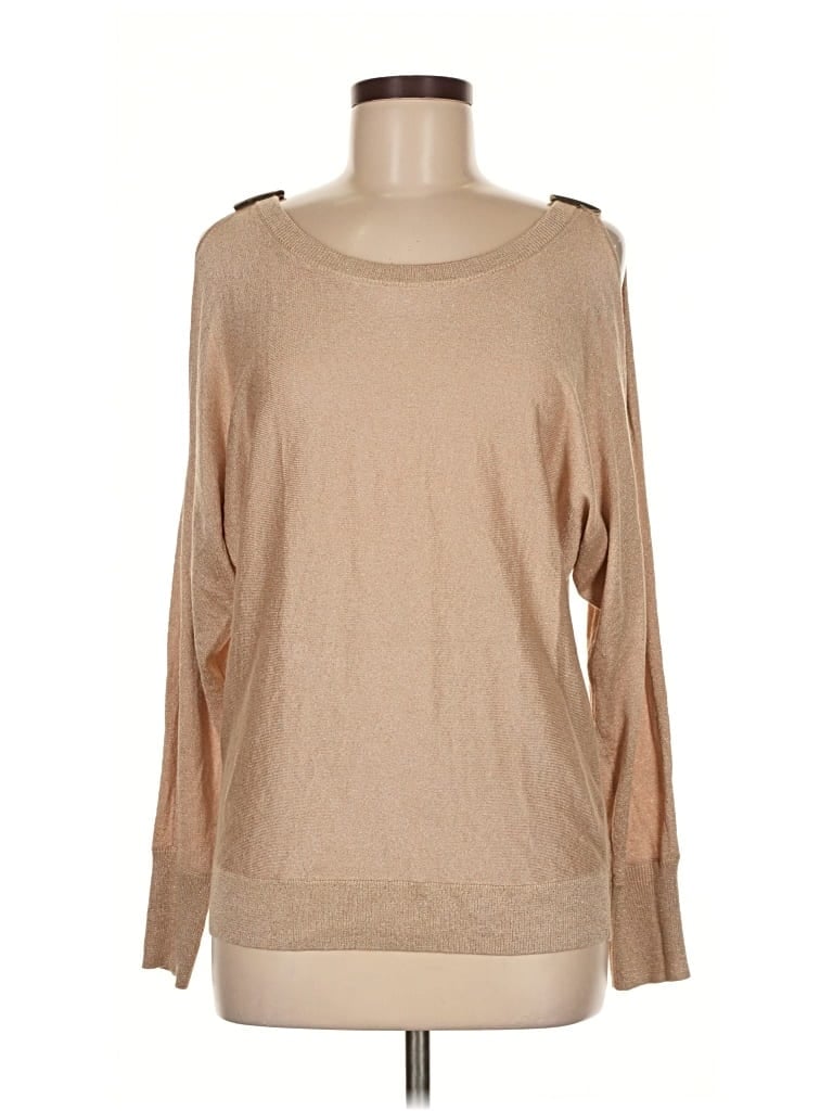 Pre-owned New York And Company Pullover Sweater In Brown