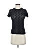 Piazza Sempione Black Short Sleeve Top Size XS (estimated) - photo 1