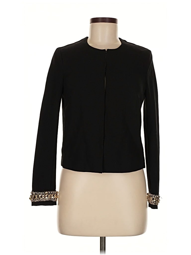 Pre-owned H&m Blazer Jacket In Black