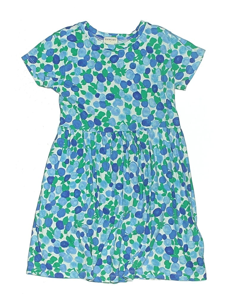 Pre-owned Crewcuts Outlet Kids' Dress In Blue
