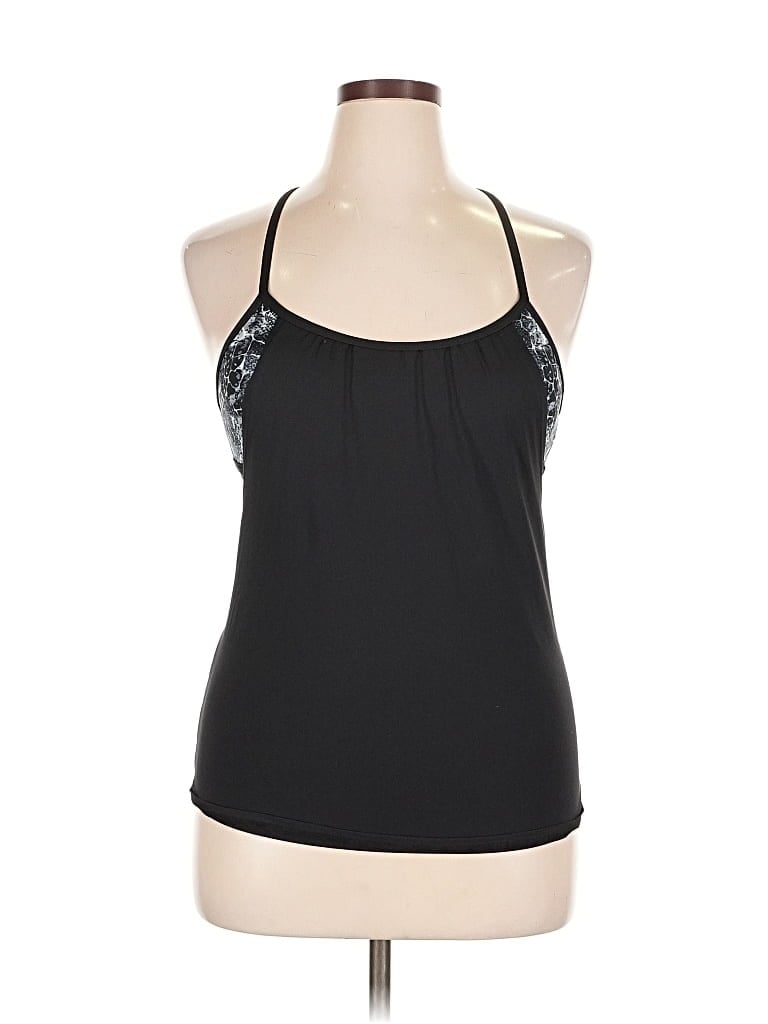 Pre-owned Tyr Tank Top Black Halter Neckline Tops