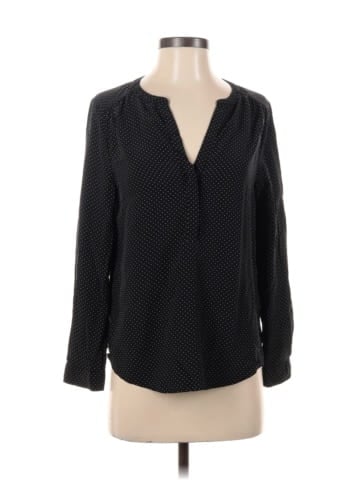 Joie Long Sleeve Silk Top (view 1)