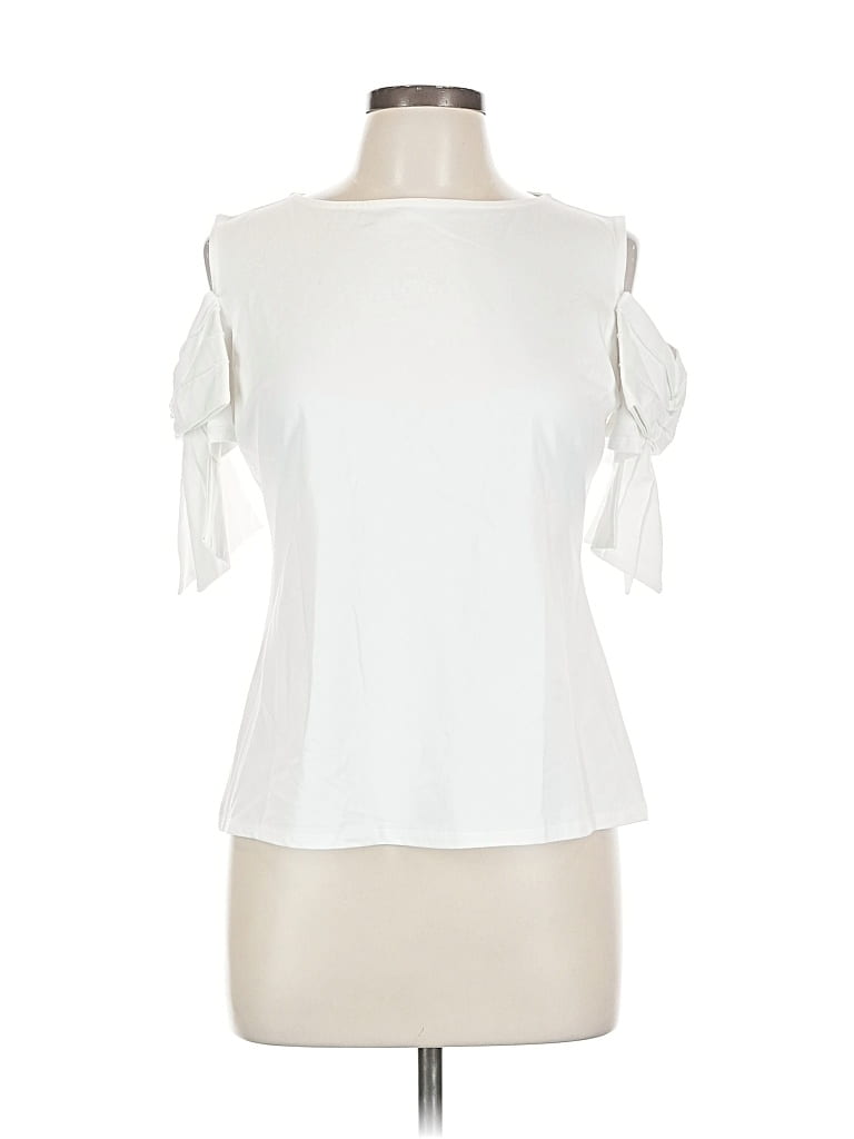 Pre-owned Anne Fontaine Short Sleeve T-shirt In White