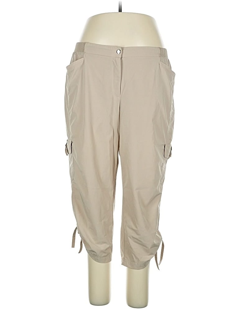 Pre-owned Zenergy By Chico's Cargo Pants In Brown