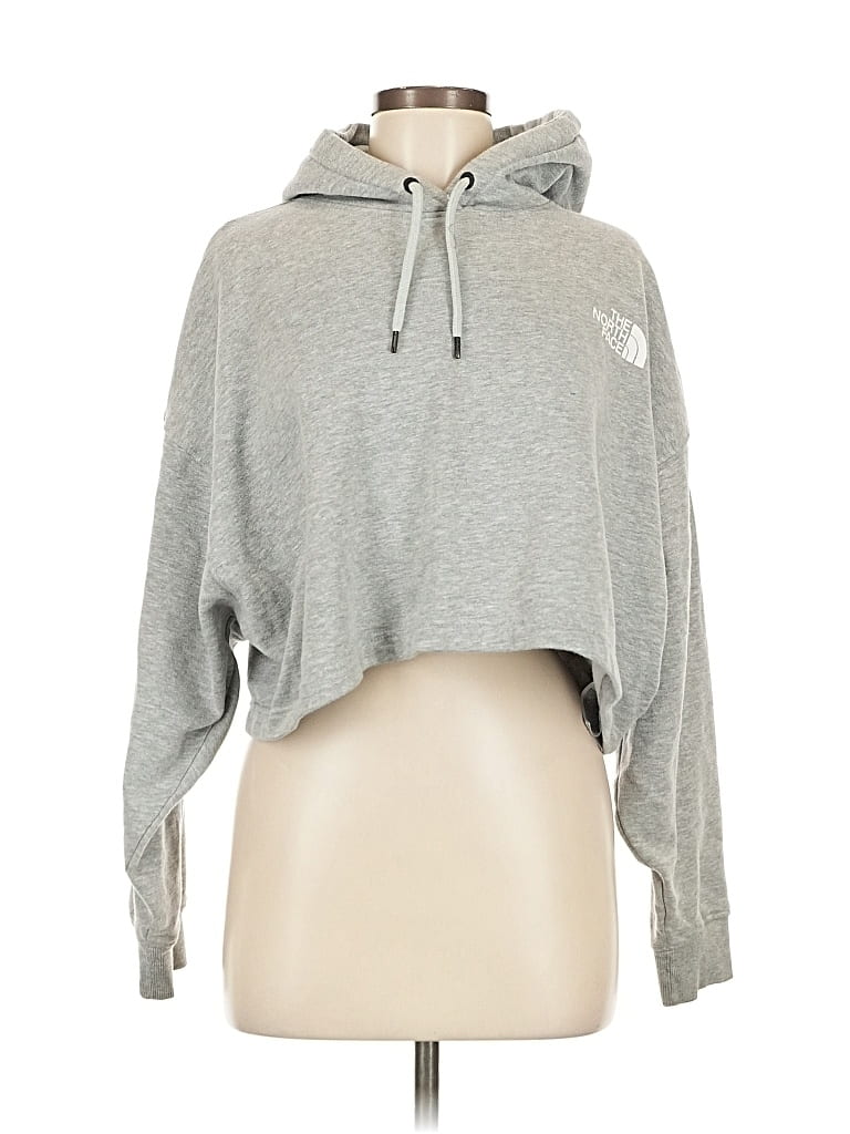 Pre-owned The North Face Pullover Hoodie In Gray