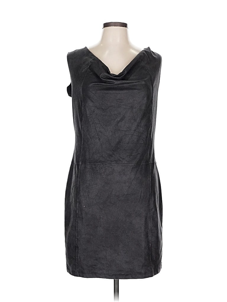 Pre-owned Velvet Cocktail Dress In Gray