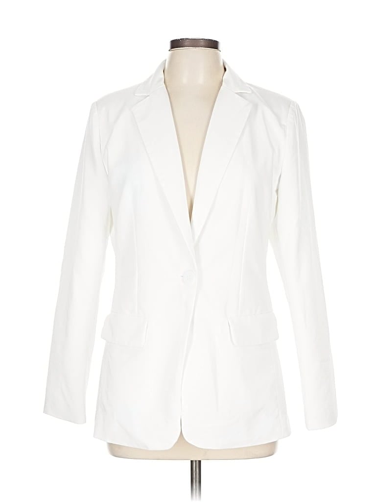 Pre-owned Unbranded Blazer Jacket In White