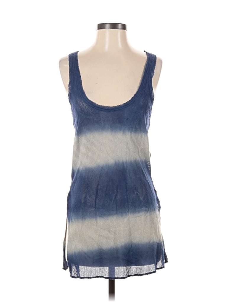 Pre-owned Free People Tank Top Blue Strapless Neckline Tops