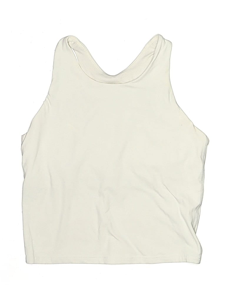 Pre-owned Athleta Girl Kids' Tank Top White Halter Neckline Tops