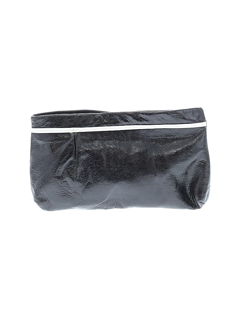 Pre-owned Unbranded Leather Clutch In Black