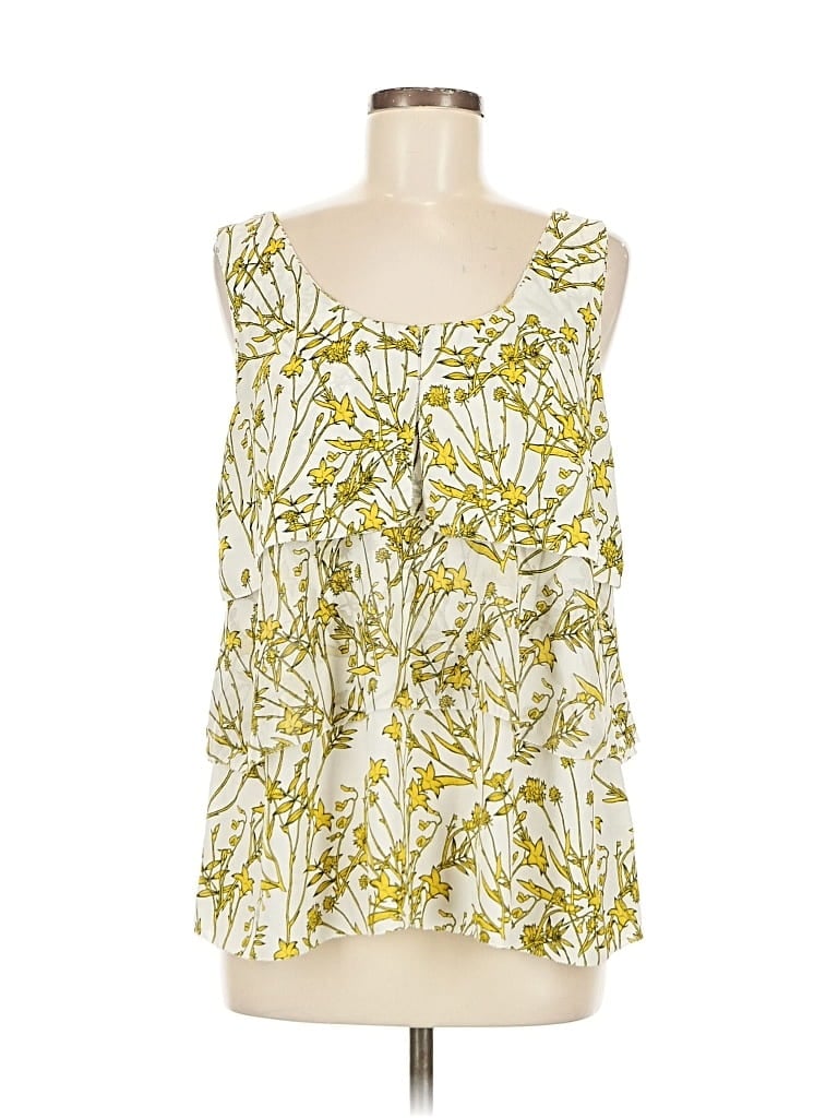 Pre-owned Banana Republic Sleeveless Blouse In Yellow