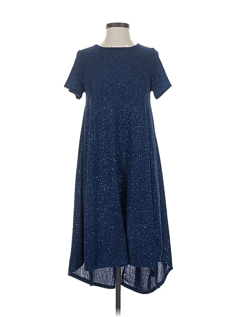 Pre-owned Lularoe Casual Dress In Blue