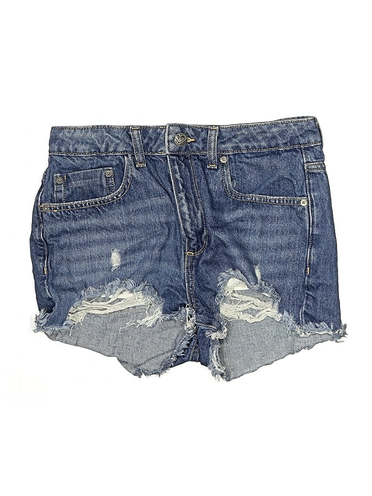 Pre-owned Roxy Denim Shorts In Blue