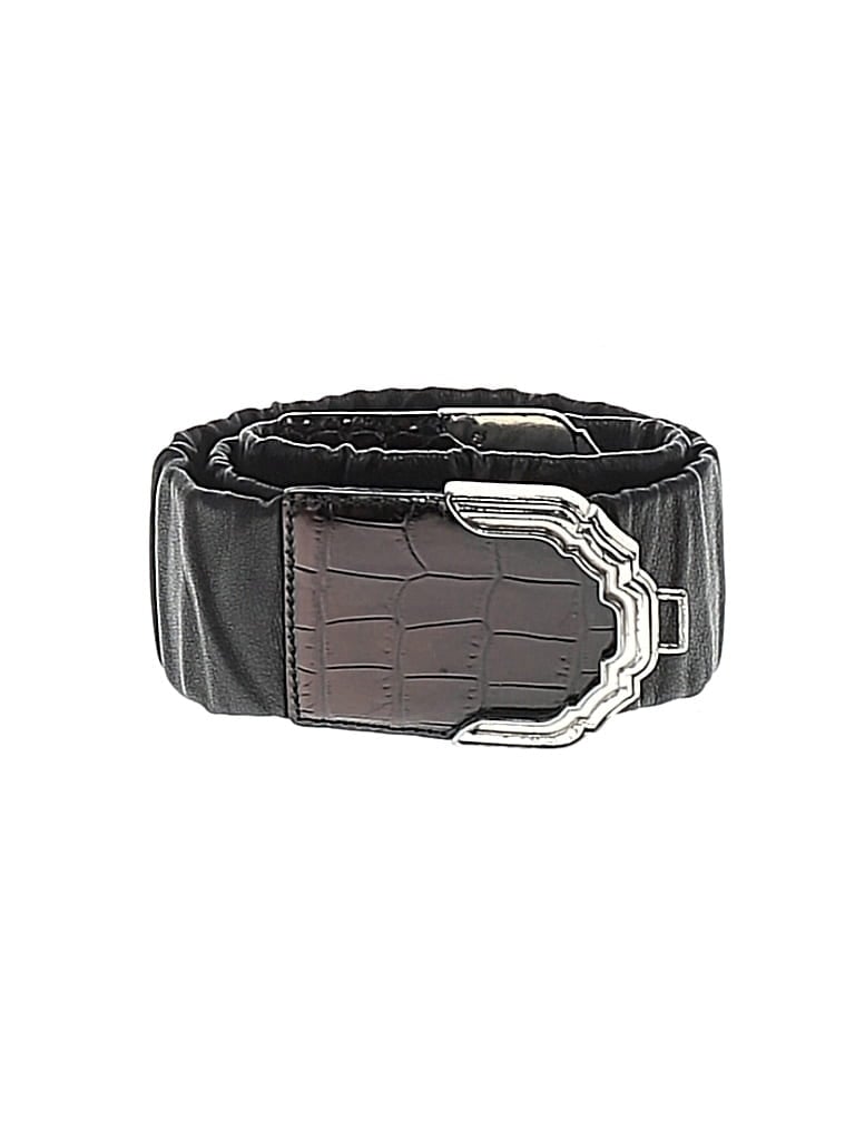Pre-owned Brighton Leather Belt In Black