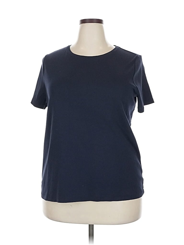 Pre-owned Talbots Short Sleeve T-shirt In Blue
