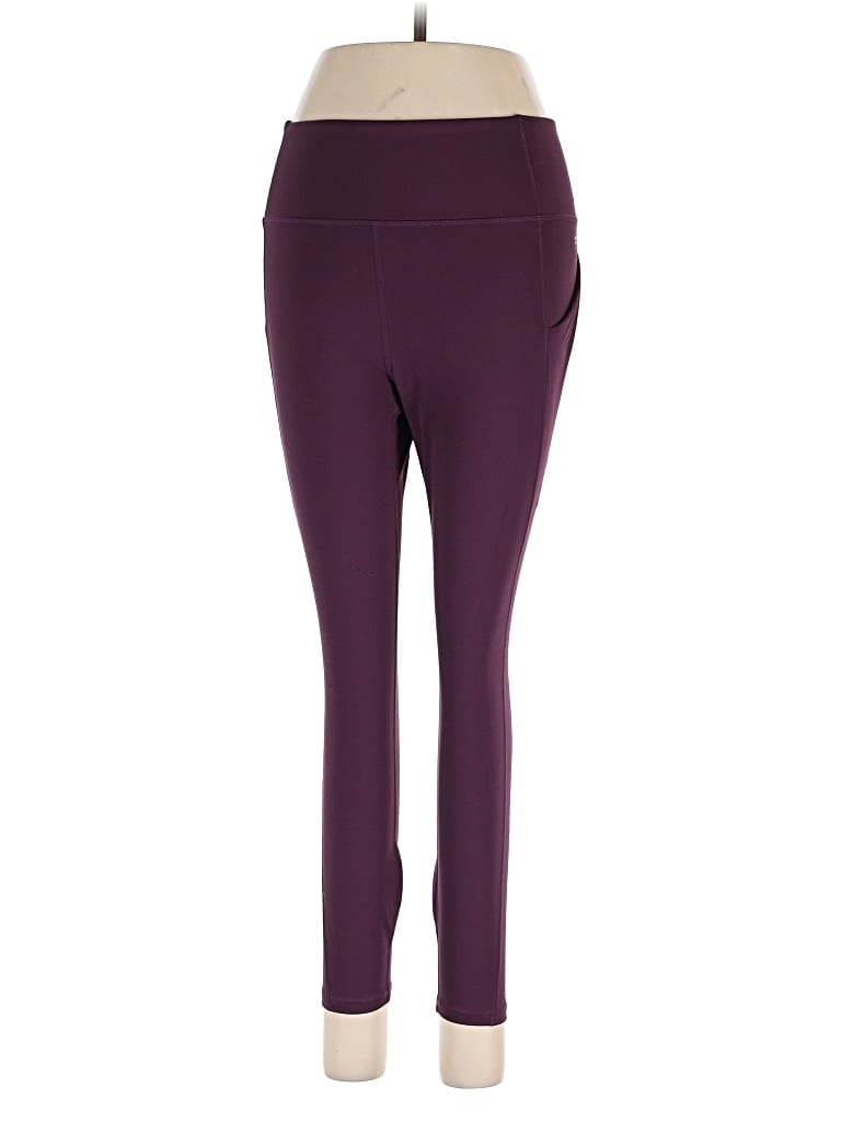 Pre-owned Fabletics Active Pants In Burgundy