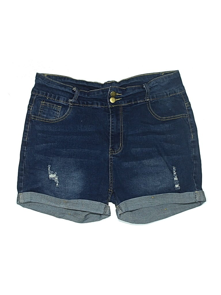 Pre-owned Unbranded Denim Shorts In Blue
