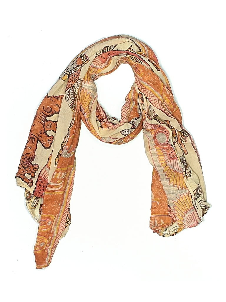Pre-owned Unbranded Scarf In Orange
