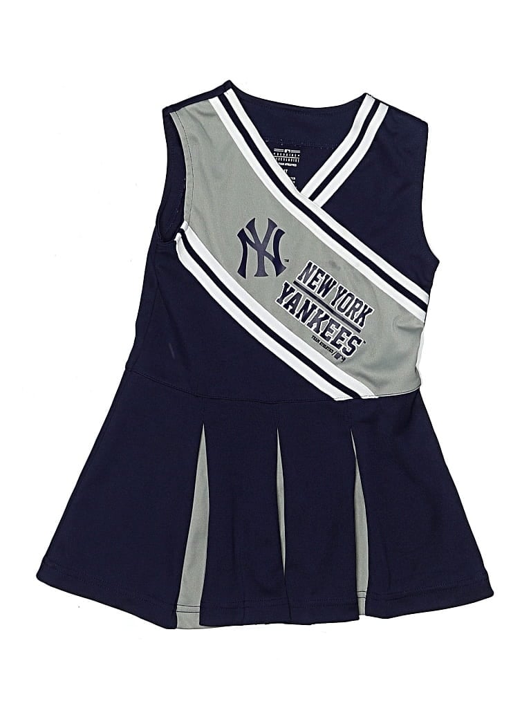 Pre-owned Genuine Merchandise By Team Athletics Kids' Dress In Blue