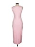 Unbranded Solid Pink Casual Dress Size L - photo 2